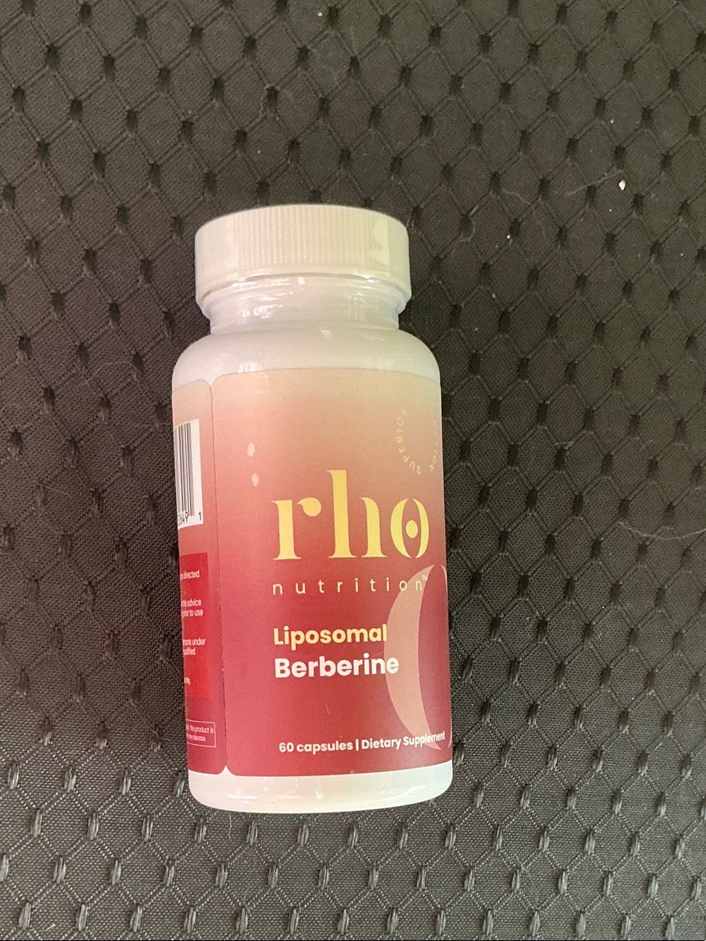 Liposomal Berberine - Pink Supplement Bottle